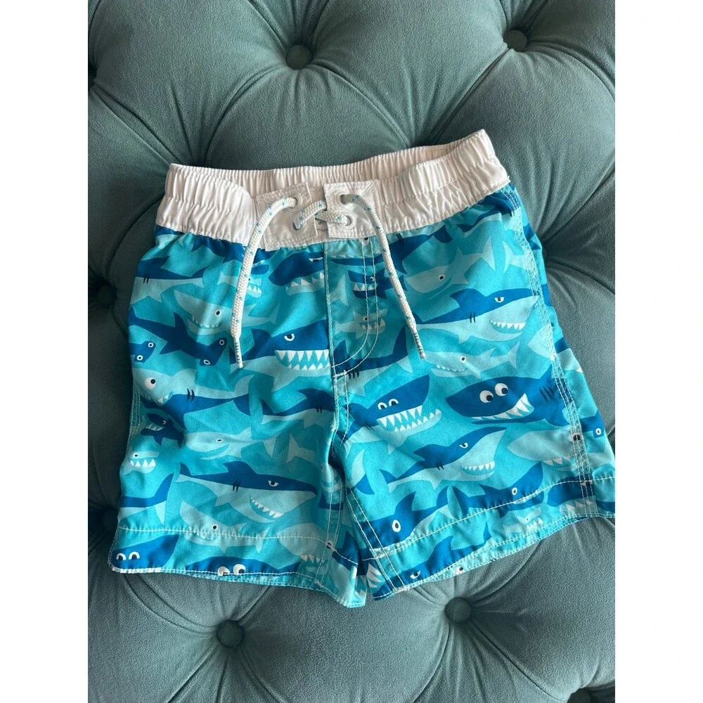 Toddler Boys 3 Piece Bundle Spiderman Baby Gap Sharks swim Trunks Mickey Mouse